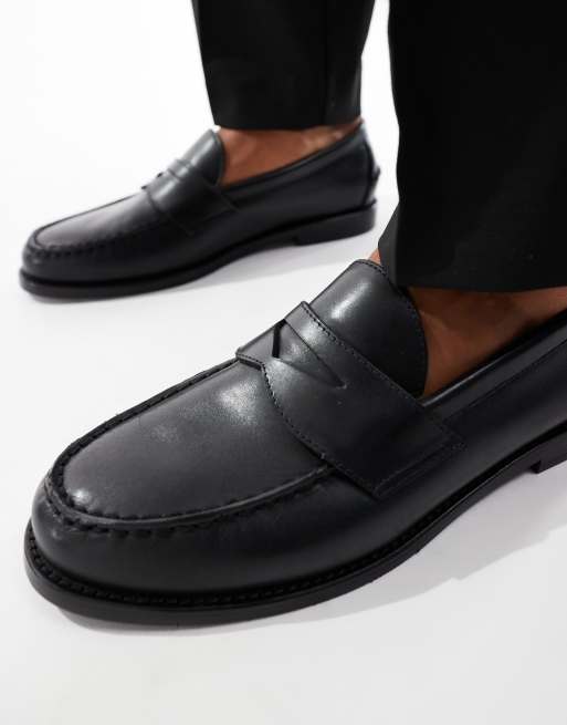 Polo Ralph Lauren Alston Penny leather loafer in black