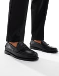 [Polo Ralph Lauren] Polo Ralph Lauren Alston Penny leather loafers in black 43 BLACK