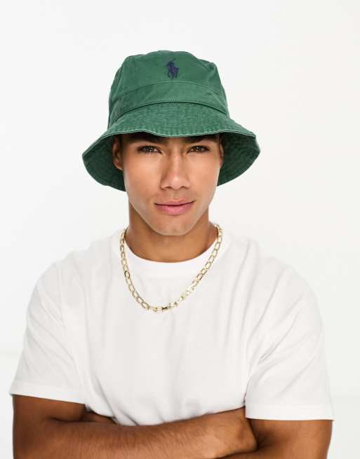 Polo Ralph Lauren – Anglerhut in Grün mit Pony-Logo, 2 von 4