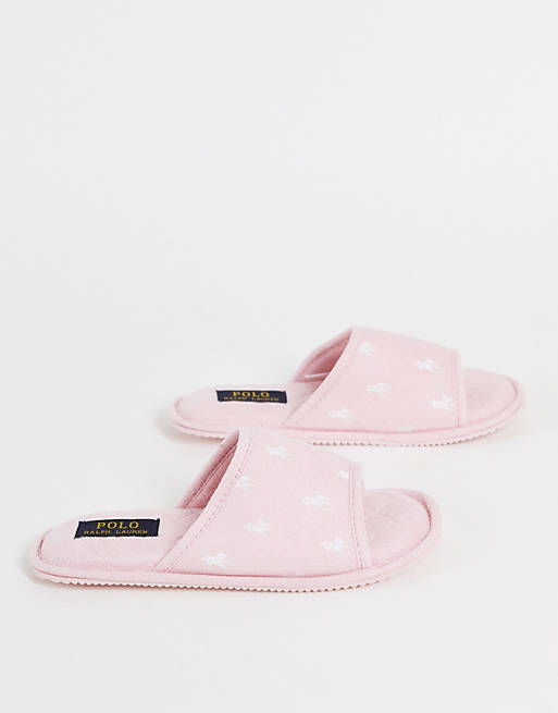 Polo Ralph Lauren – Antero – Różowe kapcie typu klapki