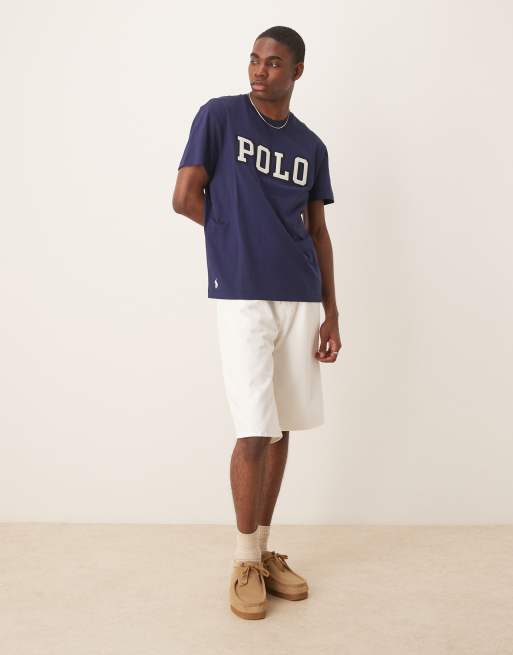 Polo Ralph Lauren applique logo t-shirt classic oversized fit in navy, 2 of 4