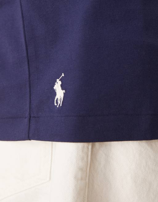 Polo Ralph Lauren applique logo t-shirt classic oversized fit in navy, 3 of 4