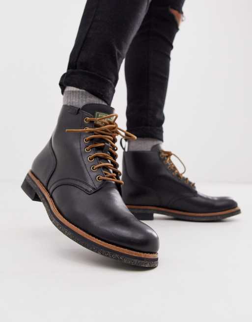 Ralph lauren men's leather hot sale boots