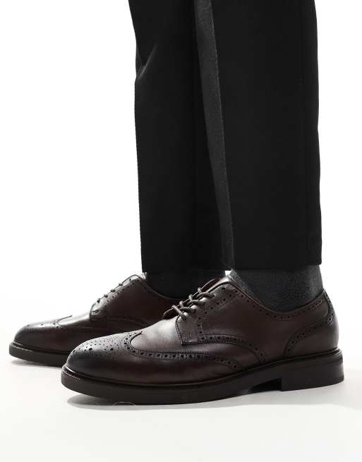 Polo Ralph Lauren - Asher - Brogueschoenen in bruin , 3 van 4