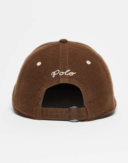 Polo Ralph Lauren - Authentic - Cappellino marrone con logo stile college, 3 di 4