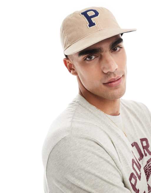 Polo Ralph Lauren - Authentic - Casquette de baseball en sergé avec lettre P en grand - Fauve