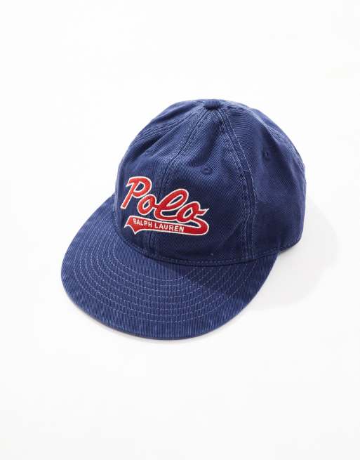 Polo Ralph Lauren – Authentic – Marinblå baseballkeps med logga i collegestil, 2 av 3