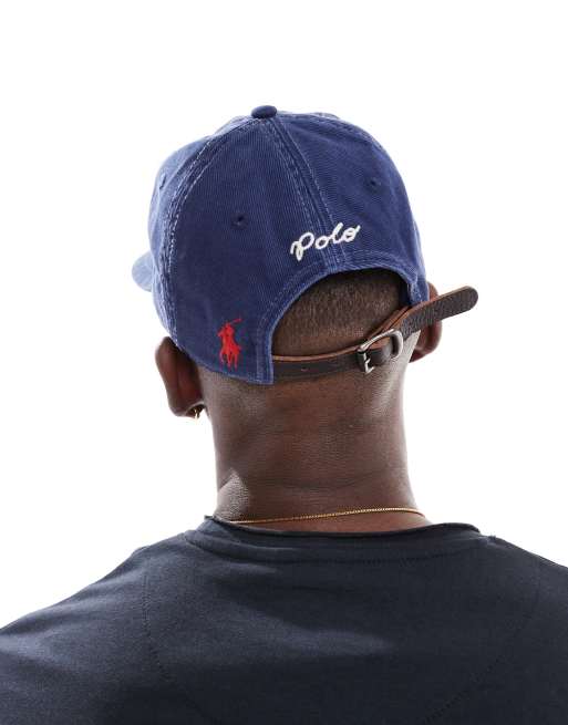 Polo Ralph Lauren – Authentic – Marinblå baseballkeps med logga i collegestil, 3 av 3