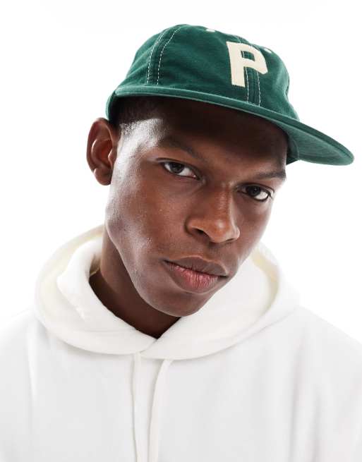 Polo Ralph Lauren – Authentic – Zielona baseballowa czapka z daszkiem i aplikacją z literą P