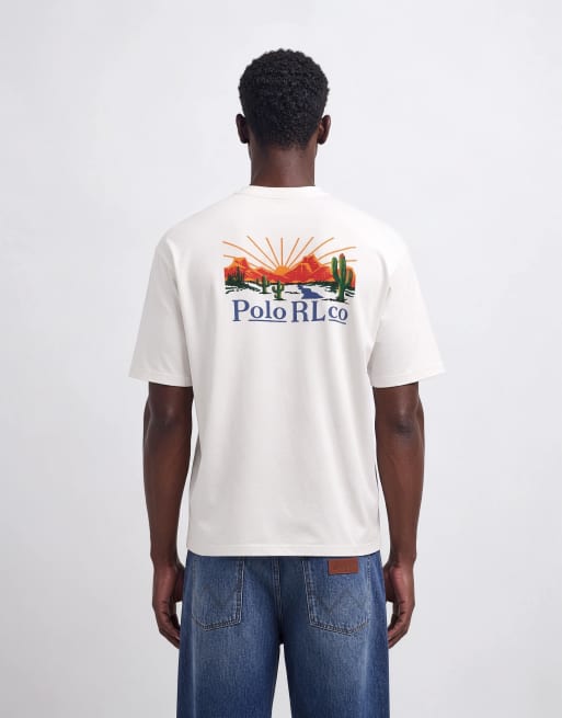 Polo Ralph Lauren back graphic print t-shirt in white, 6 of 10
