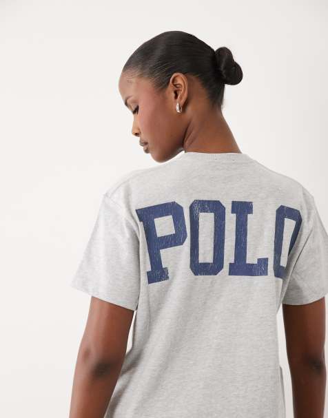 Polo Ralph Lauren back print straight fit t-shirt in grey - view 1