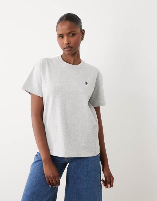 Polo Ralph Lauren back print straight fit t-shirt in grey, 2 of 4