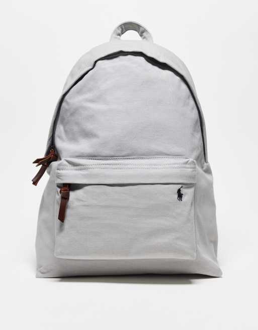 Een goede vriend Allemaal lus Polo Ralph Lauren backpack in gray with logo | ASOS