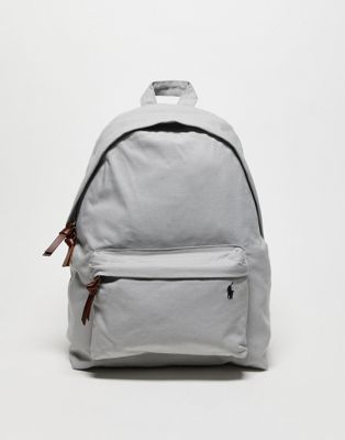 Polo Ralph Lauren backpack in grey with logo - ASOS Price Checker