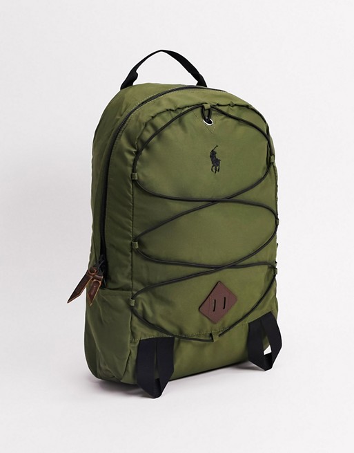 Polo Ralph Lauren backpack in olive with contrasting pony logo