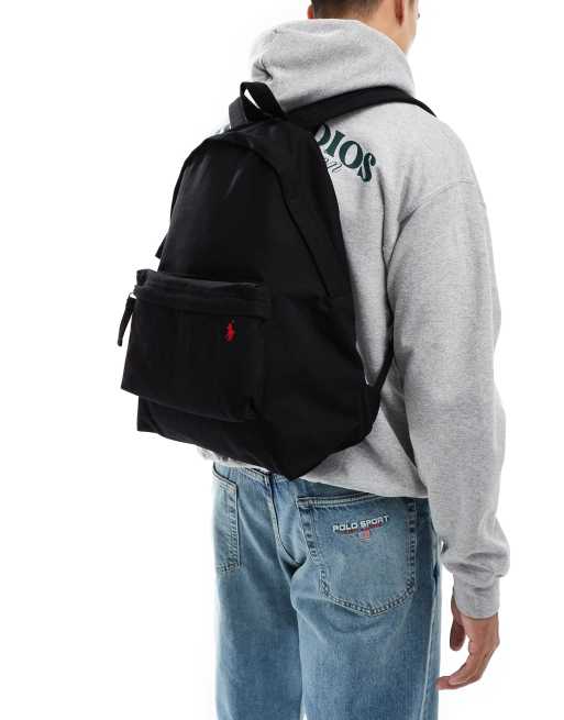 Polo Ralph Lauren Backpack with logo in black ASOS