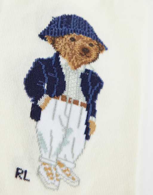 Polo Ralph Lauren Bär-Streifen 3er-Pack Logo-Socken in Mehrfarbig, 3 von 3