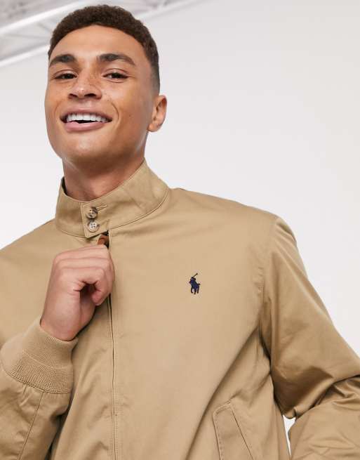 Polo Ralph Lauren harrington jacket in beige, ASOS