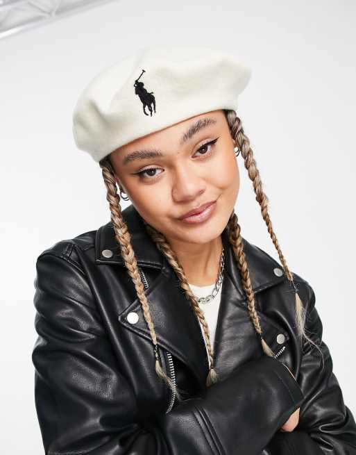Polo Ralph Lauren - Baret met pony-logo in crème, 4 van 4