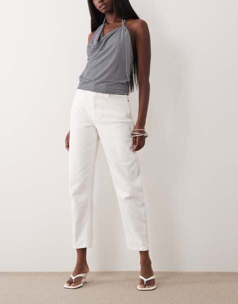 Polo Ralph Lauren barrel leg jeans in white - view 1