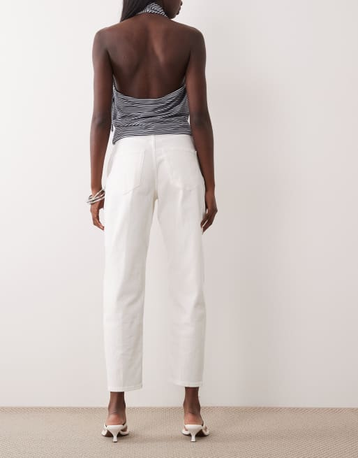 Polo Ralph Lauren barrel leg jeans in white, 2 of 5