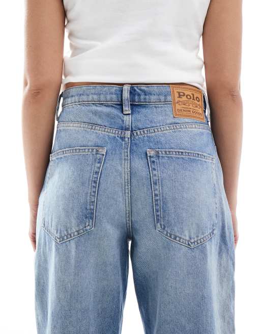 Polo Ralph Lauren barrel leg tapered jeans light blue wash, 4 of 5