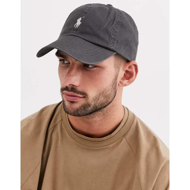 Polo Ralph Lauren baseball cap in grey ASOS