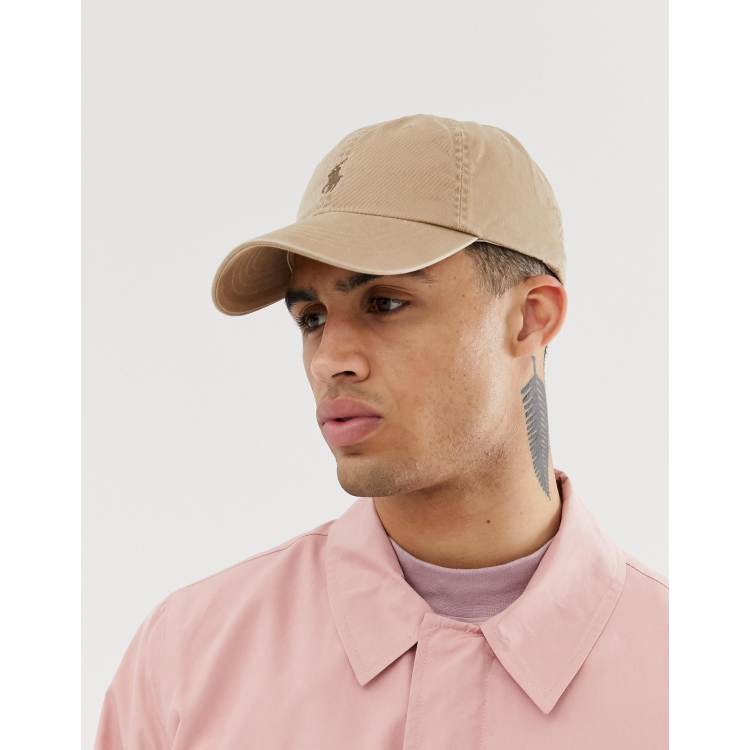 Khaki shop polo hat