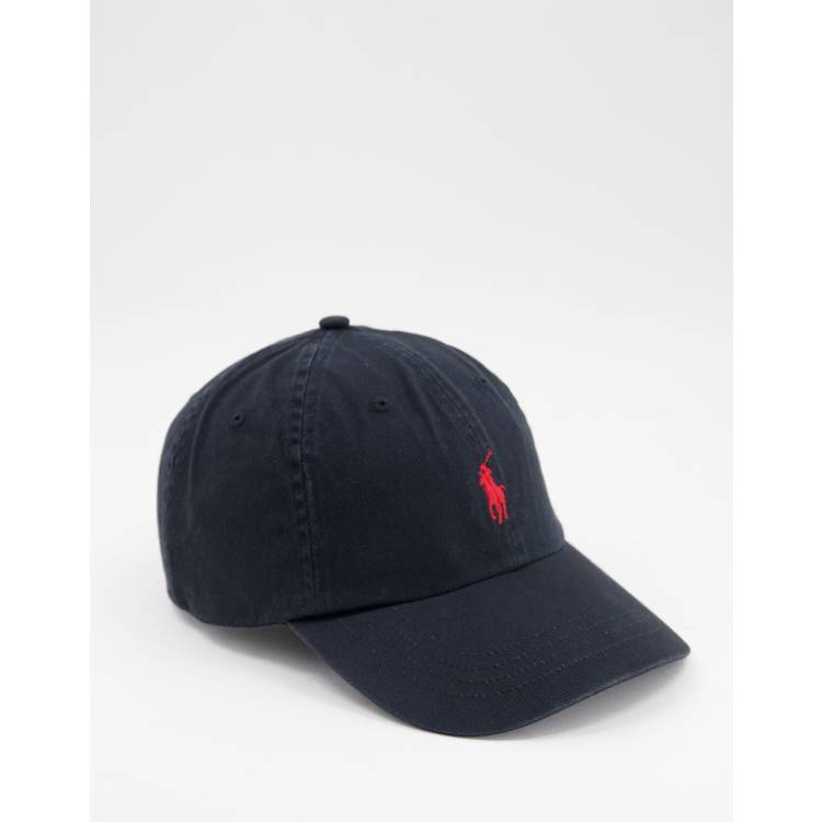 Ralph lauren black and red sale cap