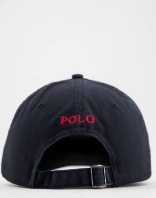 black polo hat