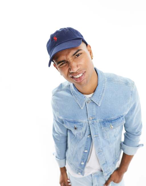 Polo Ralph Lauren - Baseballcap med logoikon i marineblå vask, 4 af 4