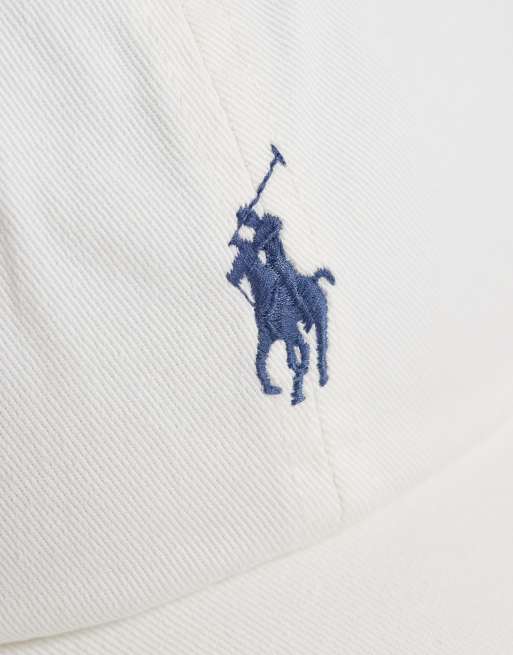 Polo Ralph Lauren – Baseballkappe in Cremeweiß mit Markenlogo, 3 von 3