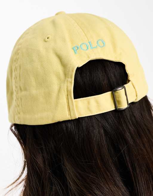 Polo Ralph Lauren - Baseballpet met icoonlogo in geel, 4 van 4