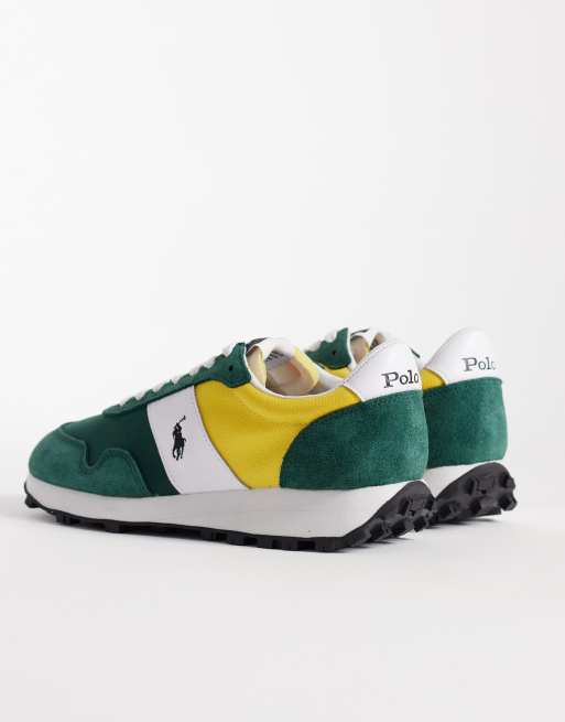 Polo Ralph Lauren - Baskets à lacets - Vert et jaune, 4 de 5