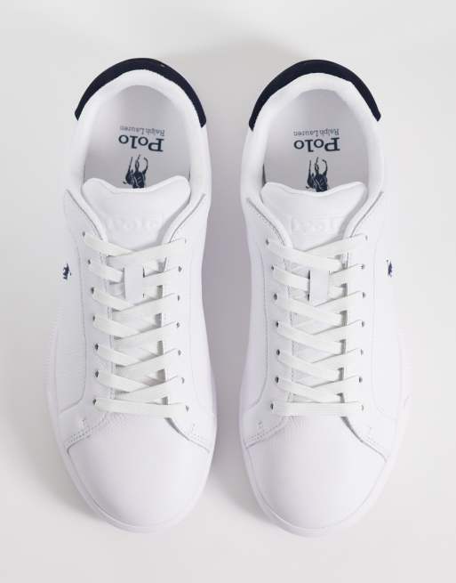 Polo Ralph Lauren - Baskets basses à lacets - Blanc/bleu marine, 2 de 5