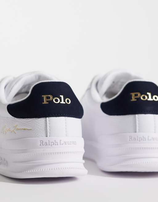 Polo Ralph Lauren - Baskets basses à lacets - Blanc/bleu marine, 5 de 5