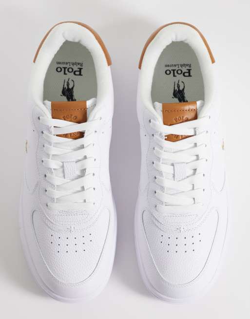 Polo Ralph Lauren - Baskets basses - Blanc/fauve, 4 de 5