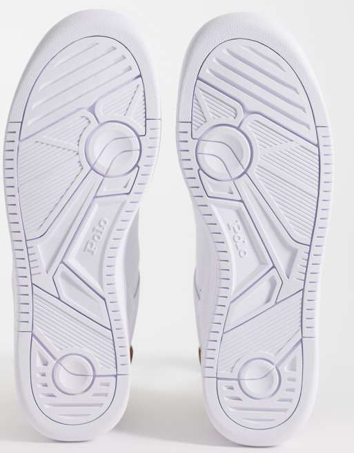 Polo Ralph Lauren - Baskets basses - Blanc/fauve, 5 de 5