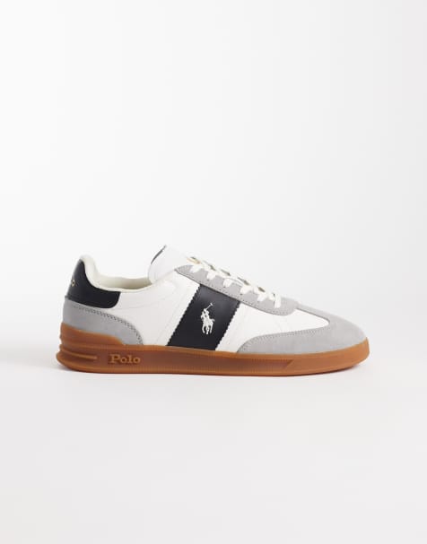 Polo Ralph Lauren - Baskets - Blanc et gris - view 1