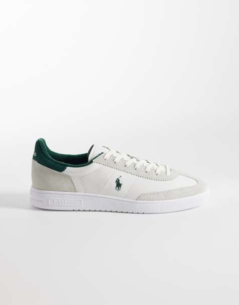 Polo Ralph Lauren - Baskets - Blanc et vert foncé - view 1