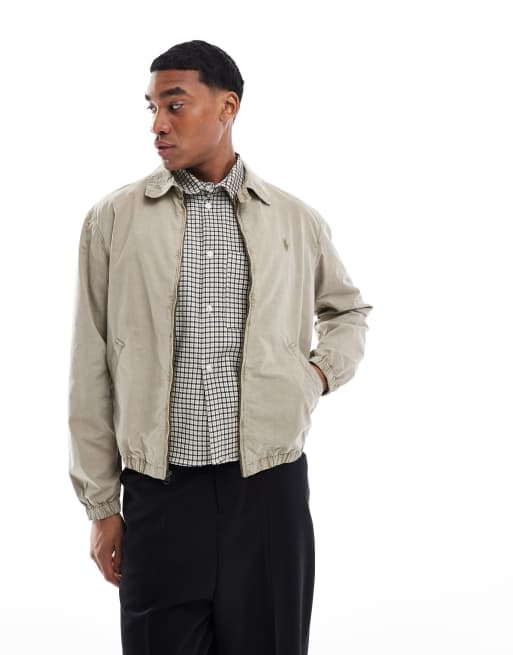 Polo Ralph Lauren - Bayport - Blouson Harrington en popeline avec logo - Vert olive