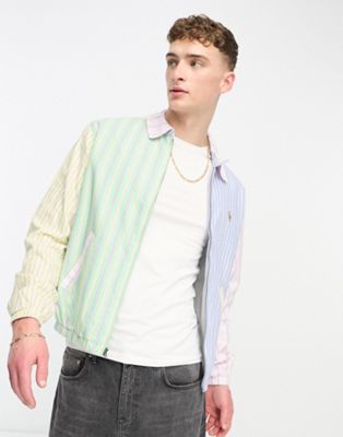 Polo Ralph Lauren Bayport unlined fun stripe windbreaker jacket in multi