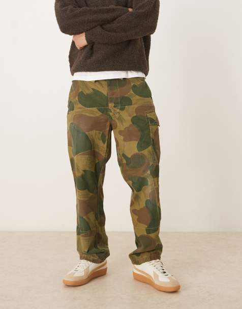 Polo Ralph Lauren Beachcomb camo print lightweight canvas carhgo trousers in multi - view 1