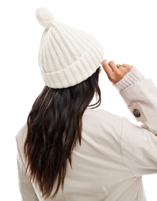 Polo Ralph Lauren - Beanie met berenlogo in crème, 4 van 4