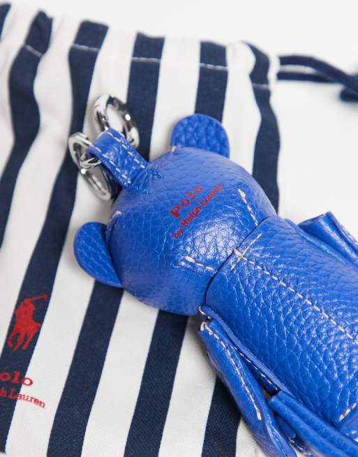 Polo Ralph Lauren bear charm bag in mid blue, 3 of 3