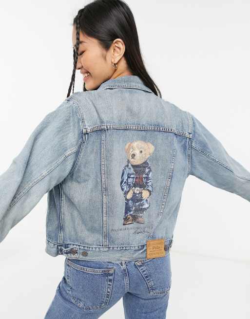 Denim jacket with polo online