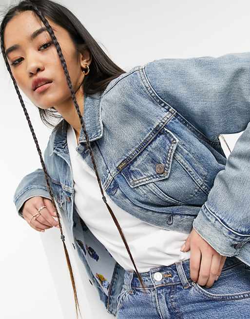 Polo Ralph Lauren bear logo denim jacket in medium indigo | ASOS Polo Ralph Lauren bear logo denim jacket in medium indigo | ASOS