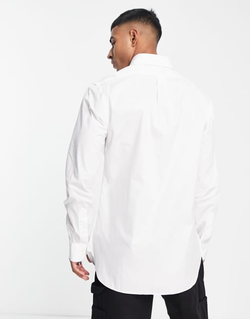 slim fit dress slacks Shop Christopher Morris Slim Fit White 100% Cotton Dress Shirt main image 0
