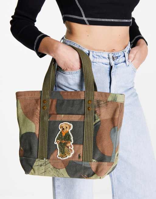 Ralph lauren camo online tote bag