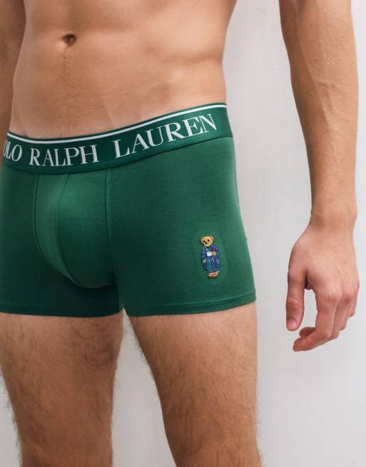 Polo Ralph Lauren Bear logo trunks i grön, 2 av 5